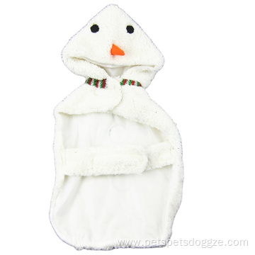 cheap dog pet coat plush snowman dog clothes